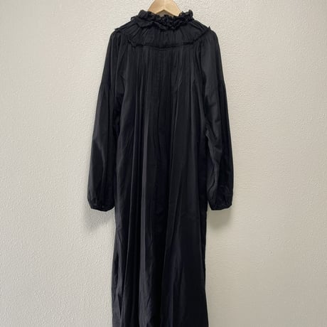 2024SS / Audrey and John Wad インドコットンネックギャザーフリルワンピース