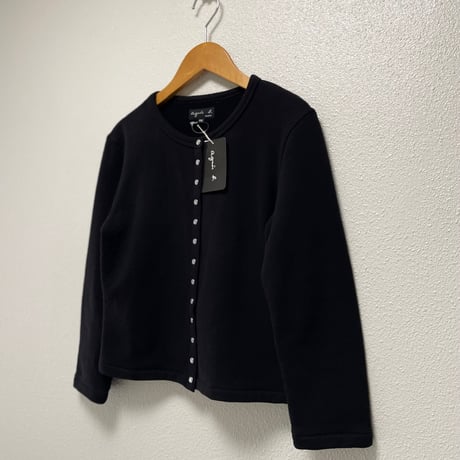 agnès b.  コットン メルトン 長袖  カーディガンプレッション”Le Classique”