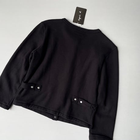 agnès b.  コットン メルトン 長袖  カーディガンプレッション”Le Classique”