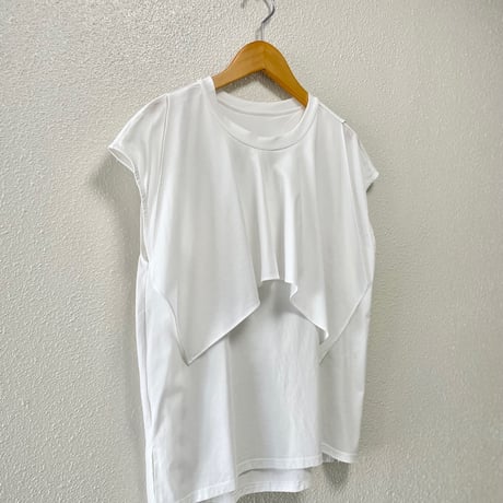 販売継続品 / CLOCHE ラッフルカットソー 【ホワイト】