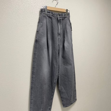 タグ付き未使用品 / 2026AW / 販売継続品 / Brocante 12ozリングBKデニム アンプリッセパンツ 【ブラック】