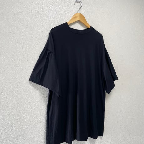 販売継続品 / mizuiro ind ギャザースリーブワイドTシャツ