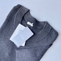 タグ付き未使用品 / IENA 3x3リブクルーネックプルオーバー