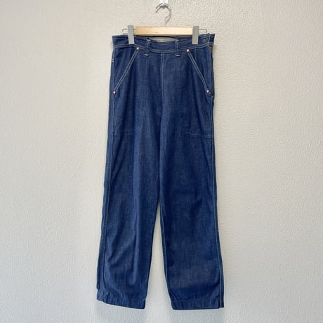 販売継続品 / GRANDMA MAMA DAUGHTER ライトデニムサイドジップテーパードパンツ 【ONE WASH】