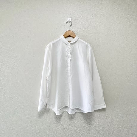 販売継続品 / 中川政七商店 手織り麻を使ったフリルシャツ