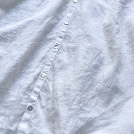 NATURAL LAUNDY リネンクロス フレンチドローシャツ