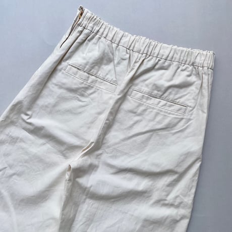 IENA コットンリネンオックスワイドパンツ