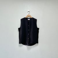 2024AW / mao made キルトｘニット切替え中綿ベスト