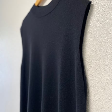 mizuiro ind ノースリーブニットワンピース【ブラック】