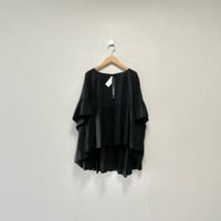 タグ付き未使用品 / mizuiro ind ボートネック ボリュームフレアシルエットブラウス
