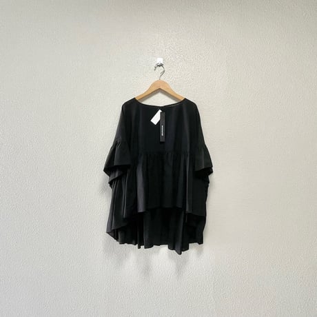 タグ付き未使用品 / mizuiro ind ボートネック ボリュームフレアシルエットブラウス