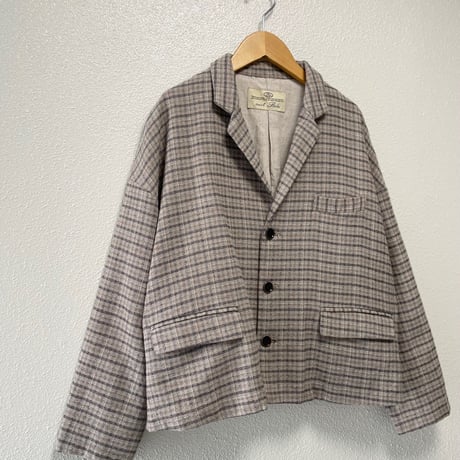 nest Robe 撚り杢チェックジャケット