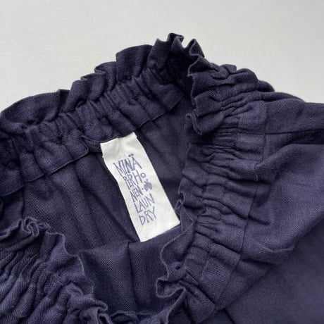 mina perhonen laundry go!  コットンリネン刺繍スカート