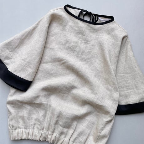 ito fukuoka volume sleeve linen tops