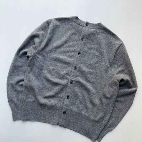 希少品 / OLDMAN'S TAILOR R&D.M.Co- WEEKEND HILL 異素材切替ニットプルオーバー（Gray）