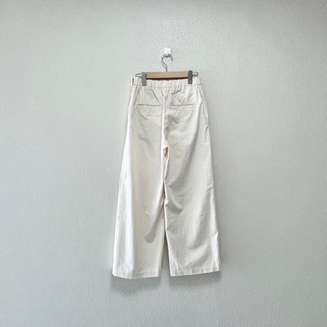 IENA コットンリネンオックスワイドパンツ