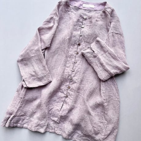 nest Robe 先染めリネンパナマブラウス