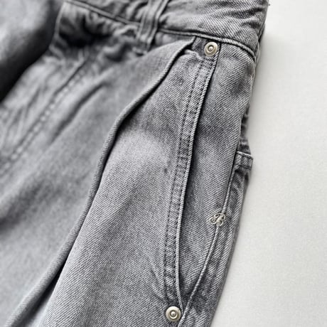 タグ付き未使用品 / 2026AW / 販売継続品 / Brocante 12ozリングBKデニム アンプリッセパンツ 【ブラック】