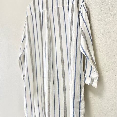 2023SS / nest Robe リネンマルチストライプシャツ