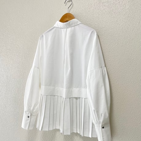 タグ付き未使用品/ 2025 / NOLLEY'S ウォッシャブル切替プリーツブラウス