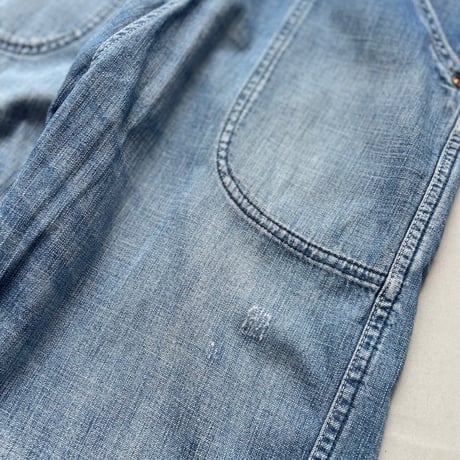 販売継続品 / GRANDMA MAMA DAUGHTER ライトデニムサイドジップテーパードパンツ 【VINTAGE WASH】