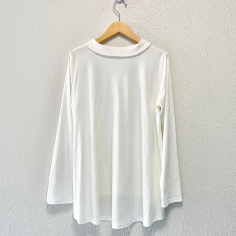 mizuiro ind 襟付きロングスリーブプルオーバー