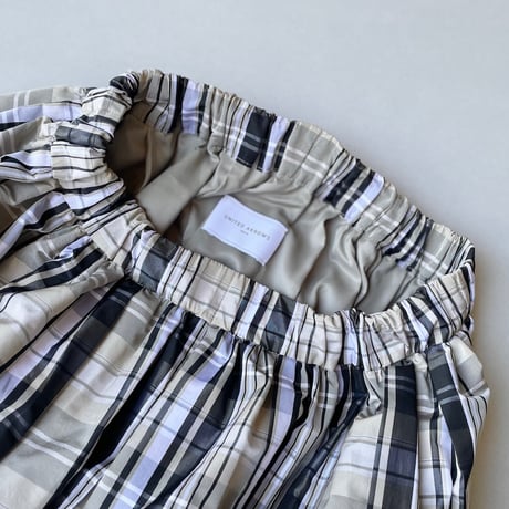 UNITED ARROWS P チェック タフタ スカート