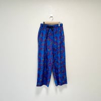 LE GLAZIK ドローストリングパンツ 【ブルー size34】