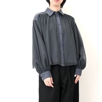 【2色展開】T/Nピーチxチュール　レイヤード　ブラウス