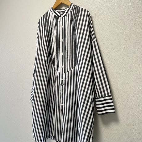 UNIVERSAL TISSU ナチュラルタイプライター クラシック ロングシャツ