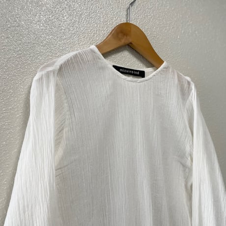 2025SS / mizuiro ind コットンクレープチュニックプルオーバー