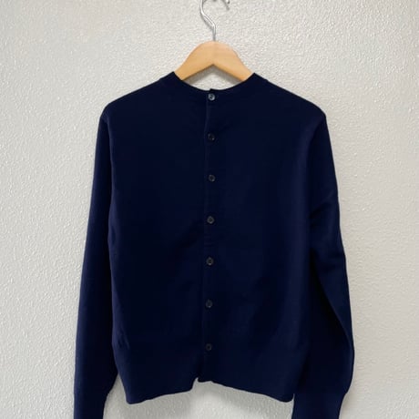 希少品 / OLDMAN'S TAILOR R&D.M.Co- WEEKEND HILL 異素材切替ニットプルオーバー（Navy）
