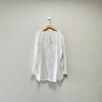 2024SS / nest Robe UpcycleLino 近江晒目メニーギャザースモック