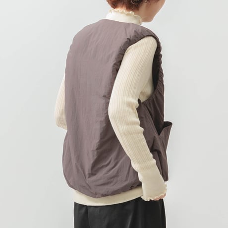 【3色展開】ナイロンワッシャー軽量中綿ベスト