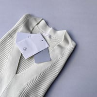 タグ付き未使用品 / IENA イタリアシCOリブVネックプルオーバー 【レモンイエロー】