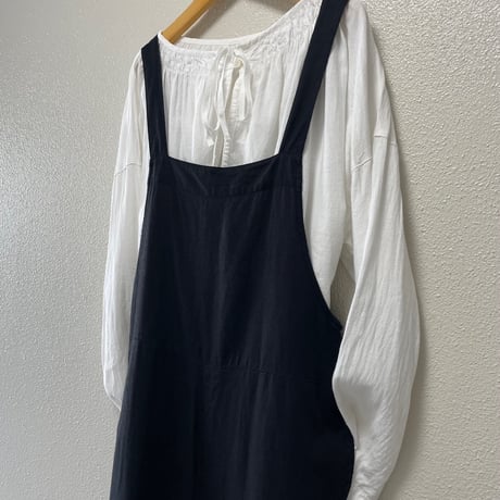 2025SS / 販売継続品 GRANDMA MAMA DAUGHTER  バックリボンサロペット