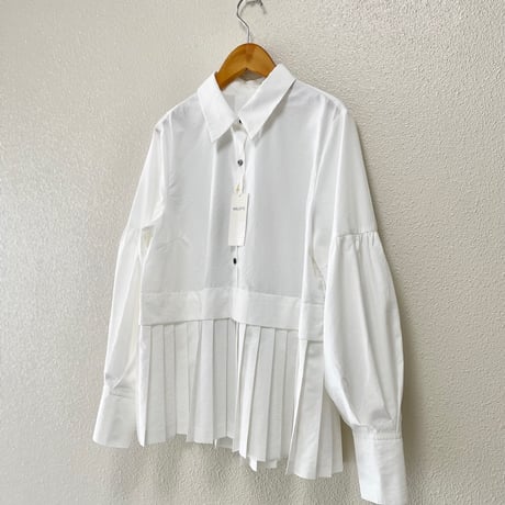 タグ付き未使用品/ 2025 / NOLLEY'S ウォッシャブル切替プリーツブラウス