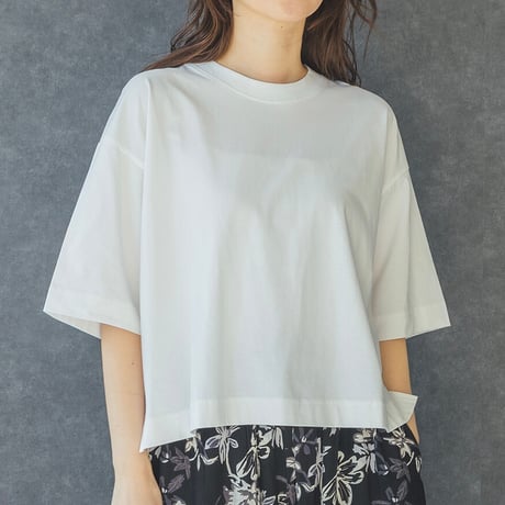【5色展開】select 接触冷感 五分袖Tシャツ
