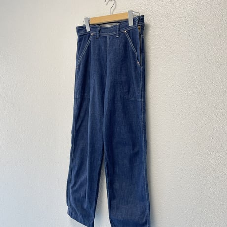 販売継続品 / GRANDMA MAMA DAUGHTER ライトデニムサイドジップテーパードパンツ 【ONE WASH】