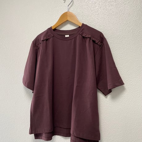 【4色展開】select 肩フリルデザインカットソー