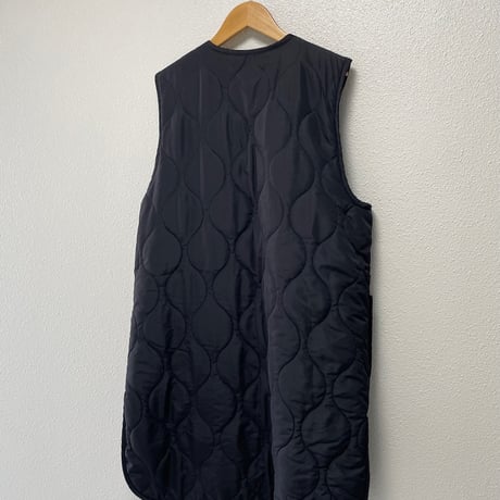 2024AW / タグ付き未使用品 MidiUmi  キルティングリバーシブルベスト【ブラック】
