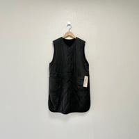 2024AW / タグ付き未使用品 MidiUmi  キルティングリバーシブルベスト【ブラック】