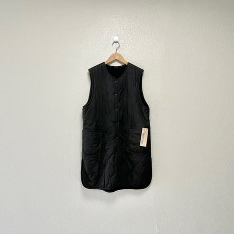 2024AW / タグ付き未使用品 MidiUmi  キルティングリバーシブルベスト【ブラック】