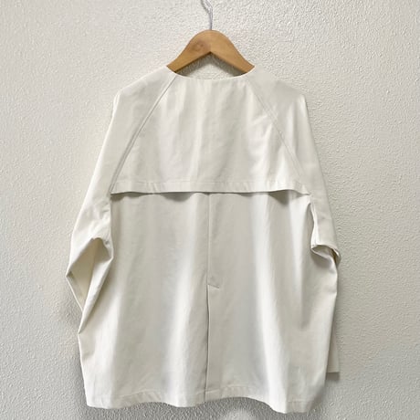 タグ付き未使用品 / 2023SS / evam eva no collar short coat
