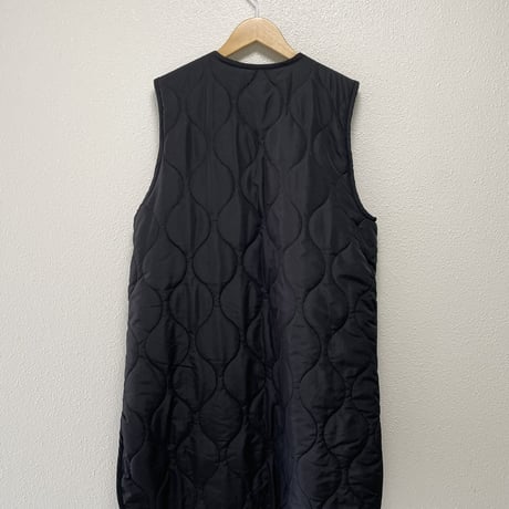 2024AW / タグ付き未使用品 MidiUmi  キルティングリバーシブルベスト【ブラック】