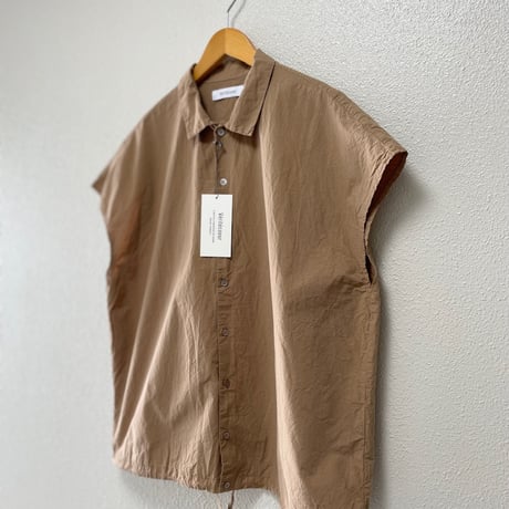 2026SS / 人気完売品 Veritecoeur  シュリンクフレンチスリーブシャツ