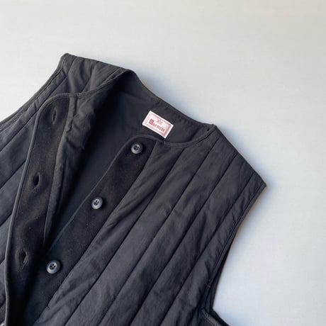 2024AW / mao made キルトｘニット切替え中綿ベスト