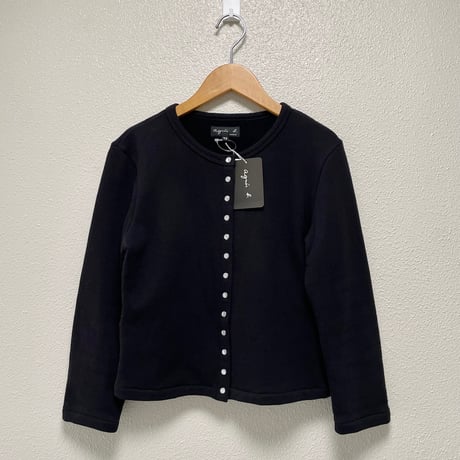 agnès b.  コットン メルトン 長袖  カーディガンプレッション”Le Classique”