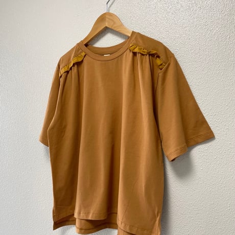【4色展開】select 肩フリルデザインカットソー
