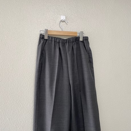 mizuiroind センタープレスワイドスラックス